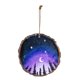 thumbnail image 1 of Precioso colgante de madera redondo de Navidad con paisaje nocturno colgante impreso Wmkox8yii gf9372, 1 of 1