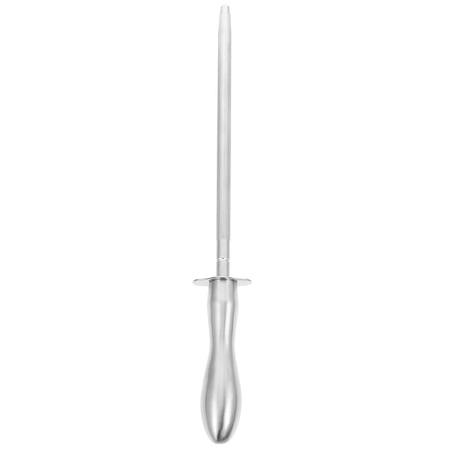 FRCOLOR cutter sharpener Stainless Steel Cutter Sharpener Honing Rod for Kitchen Use Silver Color Excellent Sharpening Performance 7.8 Inches,12.2"X1.18"X0.39"