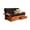 Black/Barbados, variant on Kodiak KFPHDAWSBLKLF5MD4 Phoenix Antique White Futon Frame with Suede Black Mattress & Storage Drawers - Full Size