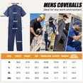 thumbnail image 2 of FEN AI Mechanic Jumpsuit for Men Overalls Short Sleeve Coveralls Mens Relaxed Fit Industrial Uniform, 2 of 10