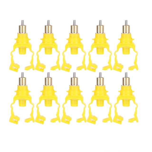 Fuentes para beber con tetina para conejos, 11PCS Interfaz de tubería para conejos Fuentes para beber con tetina para conejos seguras Bebedero automático duradero para tetinas Compacto y liviano