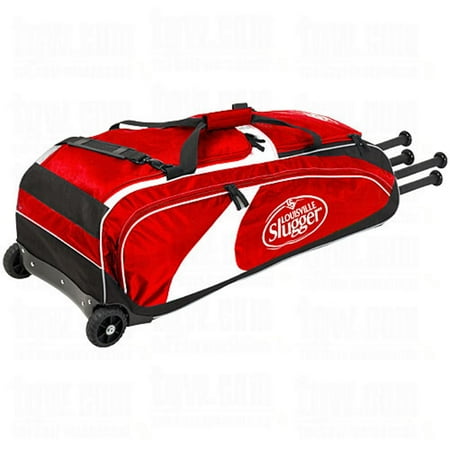 Louisville Slugger 4 Bat Series 5 Wheeled Rig Baseball Bag Scarlet Louisville Slugger 4 Bat Series 5 Wheeled Rig Baseball Bag Scarlet Red