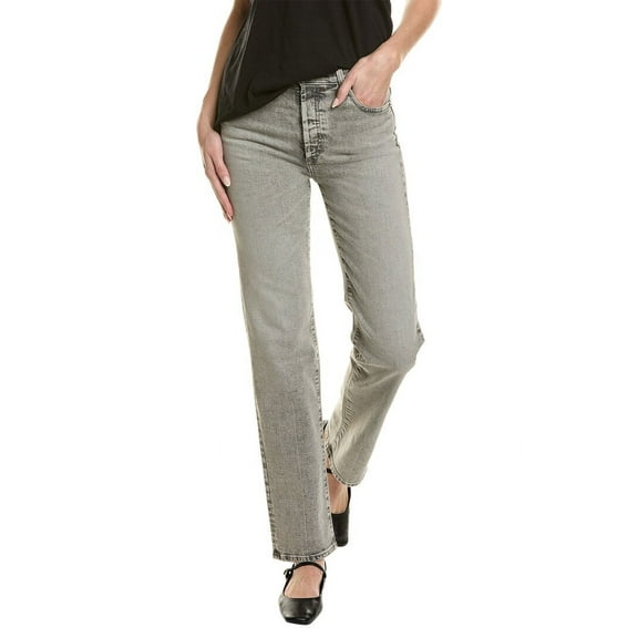 AG Jeans womens  Alexxis High-Rise Vintage Fit Straight Leg Jean, 23, Black