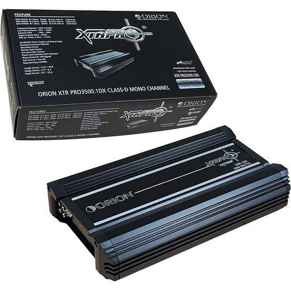 Orion XTR3500.1DZ 1-CH Monoblock 3500 Watts RMS Class-D Car Audio Amplifier