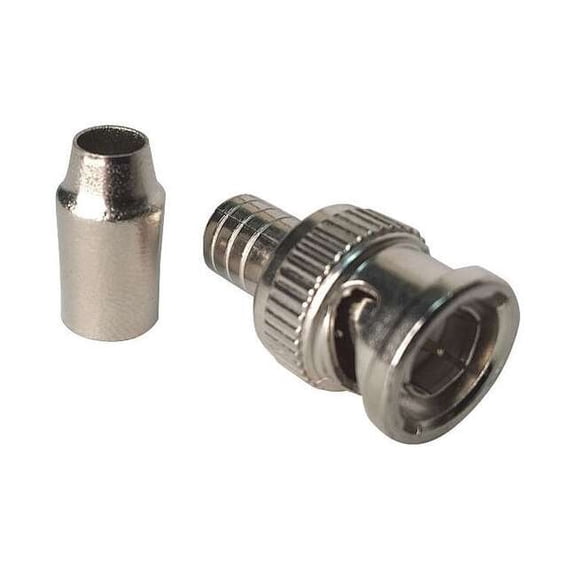 Vitek Coaxial Crimp Connector,BNC Male,PK10 VT-BNC-CRMP-PLM10