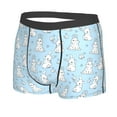 thumbnail image 2 of Wukai Rabbit And Bird Print Men’s Underwear Breathable Boxer Briefs,&nbsp;Moisture Wicking & Breathable-X-Large, 2 of 7