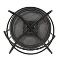 thumbnail image 5 of Weston Home Castor Round Swivel Low Back Windsor Counter Stools, Black (Set of 2), 5 of 7