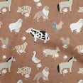 thumbnail image 1 of oneOone Rayon Rose Brown Fabric Animals Sewing Fabric By The Yard Printed Diy Clothing Sewing Supplies 56 Inch Wide, 1 of 8