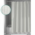 thumbnail image 4 of Hokiten Shower Curtain, Sage Green Striped Fabric Shower Curtains for Bathroom, Sage Green White Stripes Farmhouse Bath Curtain Waterproof Bathtub Curtains with 12 Hooks, Large 72" x 78", 4 of 7