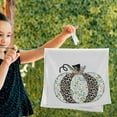 thumbnail image 4 of Coolnut Leopard Flower Pumpkin Hand Towels 2 PCS, Ultra Soft and Highly Absorbent, Halloween Spooky Decorative Fingertip Towel for Home, Bathroom, Kitchen, 28.3"x14.4", 4 of 4