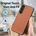 thumbnail image 6 of Nalacover Case for Samsung Galaxy S24 Fiber Texture Case, Slim Thin Protective Cover Skin for Galaxy S24, with Anti-Slip Strip Sturdy Shockproof Lens Protection Phone Case, Khaki, 6 of 9