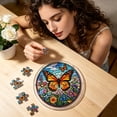 thumbnail image 5 of Stained Glass Suncatcher 7 Inch Stained Glass Window Hanging Butterfly Wall Decor for Living Room Wall Decor Boho Home Decor Gift, 5 of 7