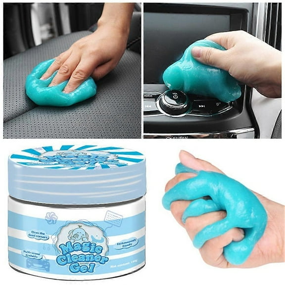 Car Cleaning Gel For Car Cleaning Multi-Functional Interior Cleaning Gel Flexible Dust Removal For Airs Vent Keyboards