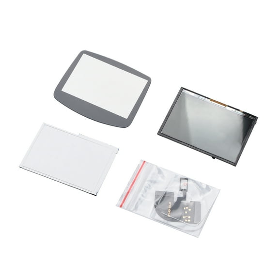 NATEFEMIN GBA IPS Backlight LCD Drop in Screen Upgrade 8 Brightness Levels Easy Installation No Shell Cutting Needed
