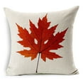 Coolmade Maple Leaf Throw Pillow Covers Autumn Theme Fall Decorative