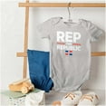 thumbnail image 6 of Dominicana Rep the Republic Cool Flag Romper Boys or Girls Infant Baby Brisco Brands 6M, 6 of 6