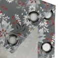 thumbnail image 4 of Ambesonne Floral Grommet Curtain, Blooming Spring Nature, 50" x 72", Pale Grey Vermilion Grey, 4 of 6