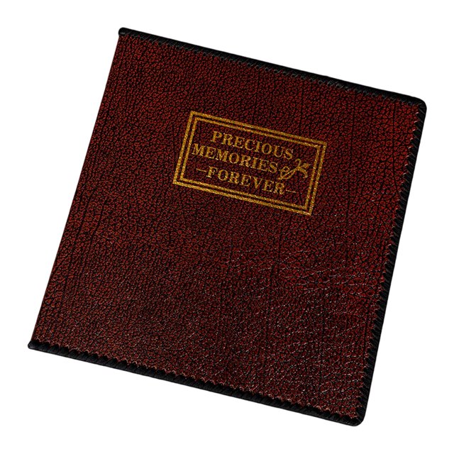 Álbum de fotos de estilo Vintage de 12 pulgadas para amantes de la boda, funda de PU para bebé, soporte adhesivo para fotos, planificador de Almacenamiento y organización del hogar negro rojo Wosthever HA073938-02
