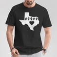 thumbnail image 2 of Texas Pride Sign Language Graphic Tee Unisex Adult Cotton Casual Deaf Awareness State Love Gift T-Shirt, Size 4XL, Color Black, 2 of 4