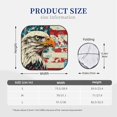 thumbnail image 3 of Balery Retro American Eagle Parasol para parabrisas de coche de 2 piezas | Parasol plegable para parabrisas delantero de coche para la mayoría de sedanes-Small, 3 of 6