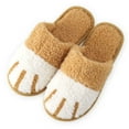 thumbnail image 4 of Spencer Fuzzy Slippers for Women Men, Comfy House Slipper Outdoor Indoor Warm Plush Bedroom Shoes Cute Cat Paw Slip-On Slipper, 4 of 9