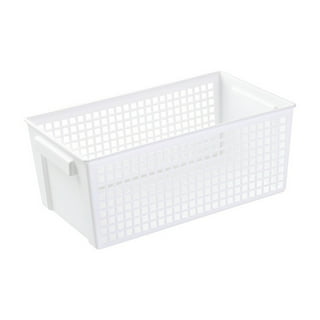 Bekith 4 Pack Plastic Storage Tray Basket, A4 Paper Organizer Classroom  Office School File Holder, 14 Inches x 10 3.4 Inches, White