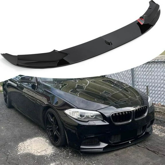 Gloss Front Bumper Lip Splitter For 2011-2016 BMW F10 520i 528i 550i M Sport