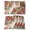 Green Red Beige, variant on Placemats 1 Pack, Cardinal Bird Woven Placemat, Linen Place Mats for Kitchen/Dining Tables, Pine Cones Poinsettia Berry Floral Beige Washable Table Mats for Party