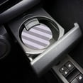 thumbnail image 3 of FMSHPON Simple Gray and White Stripes Set of 6 Car Coaster for Drinks, Absorbent Ceramic Stone Coasters Cup Mat with Cork Base for Home Kitchen Room Coffee Table Bar Decor, 3 of 5