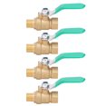 thumbnail image 2 of Durable Drain Shut Off Valve, Fitting Ball Valve, For Cold/Hot Water Piping Systems Indoor Gas Piping Systems, 2 of 8