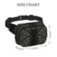 thumbnail image 4 of Fotbe Black Spider On Web 1 Cangurera Cuadrada con Estampado de Doble Capa, Bolsa de Cintura Ajustable Mini para Hombres y Mujeres, 4 of 9