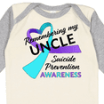 thumbnail image 4 of Inktastic Remembering My Uncle Suicide Prevention Awareness Boys or Girls Long Sleeve Baby Bodysuit, 4 of 5