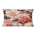 thumbnail image 2 of Designart "Graceful Blossoming of Pink and White Poppies" Floral Printed Throw Pillow, 2 of 5