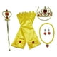 thumbnail image 2 of de accesorios para niñas, vestido de princesa, cetro, guantes, corona, joyería, pendiente Amarillo jinwen Disfraz de juego de simulación, 2 of 8