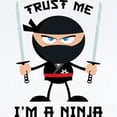 thumbnail image 2 of CafePress - Trust Me, I'm A Ninja Long Sleeve Infant Bodysuit - Long Sleeve Cotton Baby Bodysuit, 2 of 4