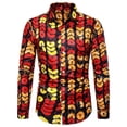 thumbnail image 5 of Camisa con botones para hombre nueva, camisas con estampado africano Dashiki, camisetas de manga larga, ropa tradicional para parejas, estilo étnico hip hop, ropa de calle, 5 of 5