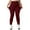 Wine, variant on Fiaer Lined Leggings Women Black Thickened Yoga Pants Stretch Plus Size Warm Thermal High Waisted Trousers XL