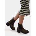 thumbnail image 2 of No Boundaries Women's Knit Chelsea Ankle Boots, Wide Width Available, 2 of 6