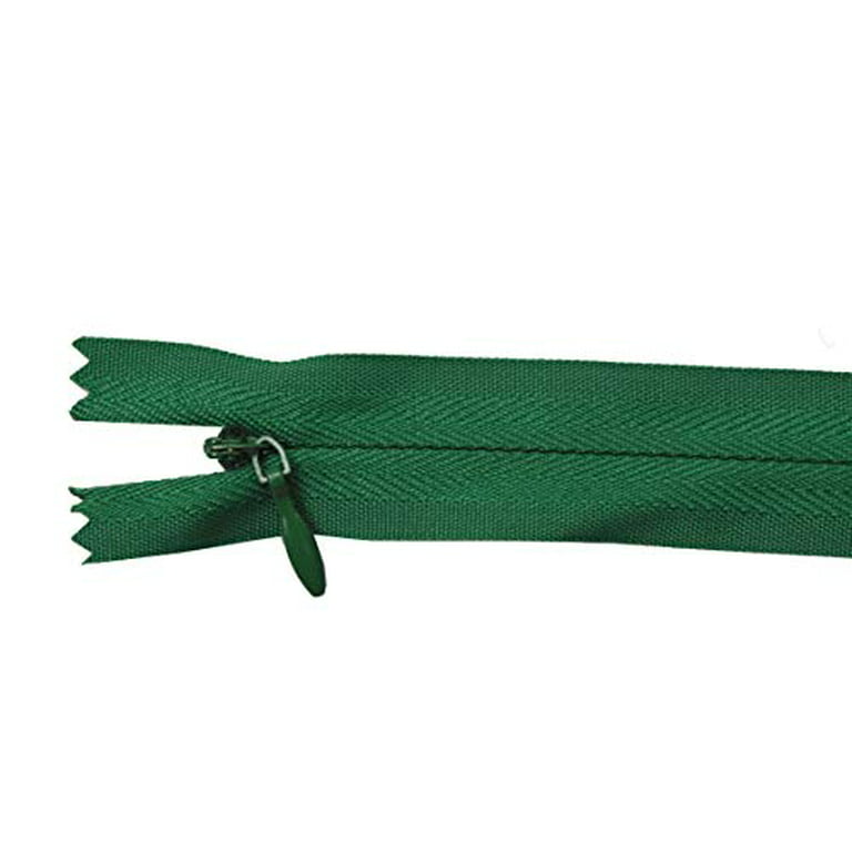 #5 Green Nylon Zipper Tape - 3 Yards - Includes 6-#5 Nylon Zipper Pulls