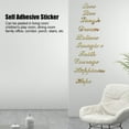 thumbnail image 2 of Letras doradas para decoración de pared TUNC pegatinas duraderas impermeables de acrílico 3D dorado, 2 of 5