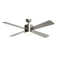 thumbnail image 3 of Modern 52-in 4-Blade Brushed Chrome LED Ceiling Fan with Light and Remote Control - 52", 3 of 5