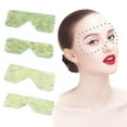 thumbnail image 2 of 1 Set Eye Cover Eco-friendly Smooth Edge Eye Protection Fine Texture Multipurpose Relieve Fatigue Natural Eliminate Puffiness Green Faux Jade Stone Eye Cover Home Supplies, 2 of 7