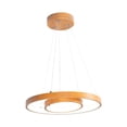 thumbnail image 1 of Lámpara colgante LED, acabado madera, acero, 24W, 1 of 4