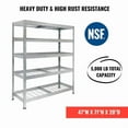 thumbnail image 2 of Ar Shelving Wire Heavy Duty 71 in. H X 47 in. W X 20 in. D Metal Shelving Unit, 2 of 8