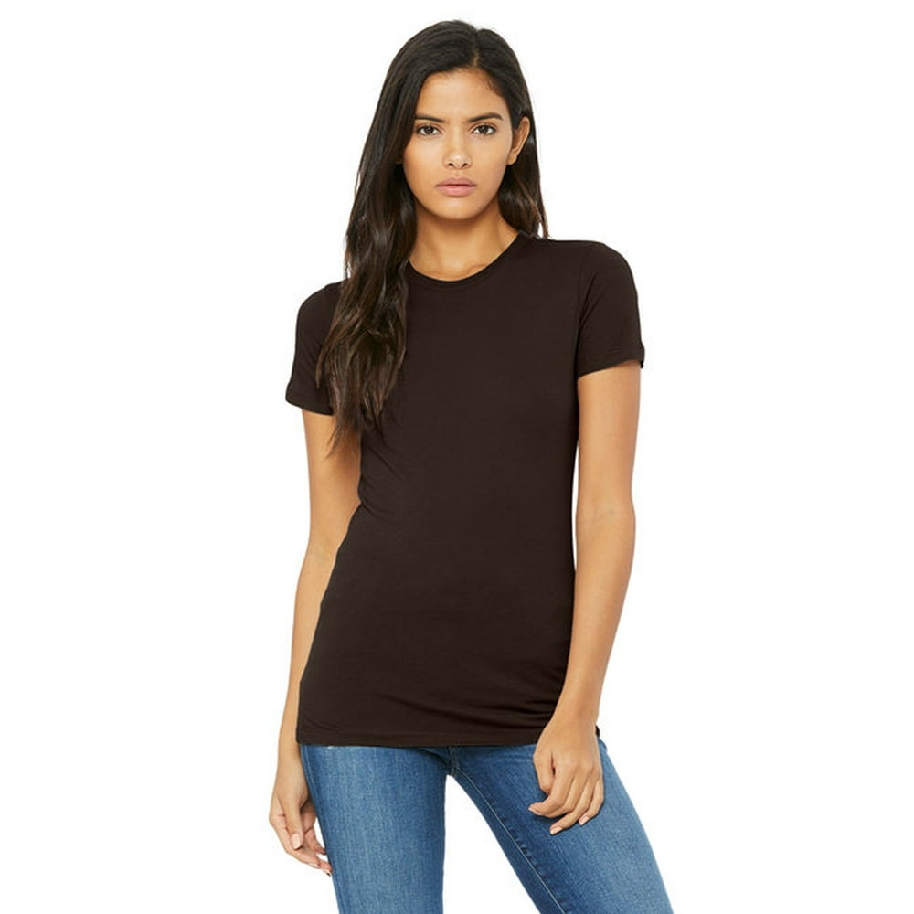 BELLA+CANVAS - Bella + Canvas 6004 Ladies' Slim Fit T-Shirt - BROWN - 2XL - Walmart.com