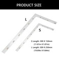 thumbnail image 3 of Stainless Measuring Ruler Layout Template Tool L Shape Right Angles Ruler for Carpenter Framing Square Ruler, 3 of 8