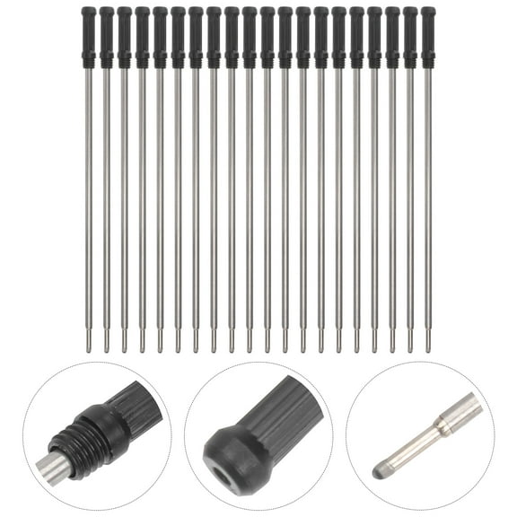 20Pcs Ballpoint Pen Refills for Cross Pens Fine Point Pen Refill - Black Ink