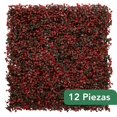 thumbnail image 2 of Follaje Artificial Sintetico 50x50cm 12 Pzas Muro Pared Rojo KingsHouse 300627, 2 of 9