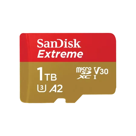 SanDisk 1TB Extreme microSDXC UHS-I Memory Card (Up to 160 MBPs) - SDSQXAV-1T00-GN6MA