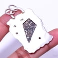 thumbnail image 2 of Turritella Fossil Agate Gemstone 925 Silver Plated Handmade Pendant 2.15" A369, Valentine's Day Gift, Birthday Gift, Beautiful Jewelry For Woman, 2 of 2